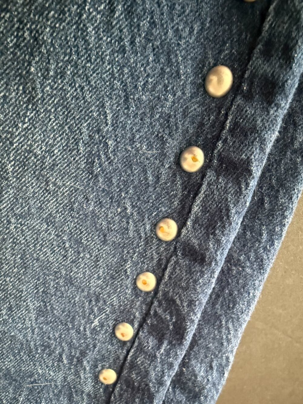 Abercrombie & Fitch Curve Love Mid Rise 90s Straight Studded Jeans Dark Wash Siz - Picture 14 of 14